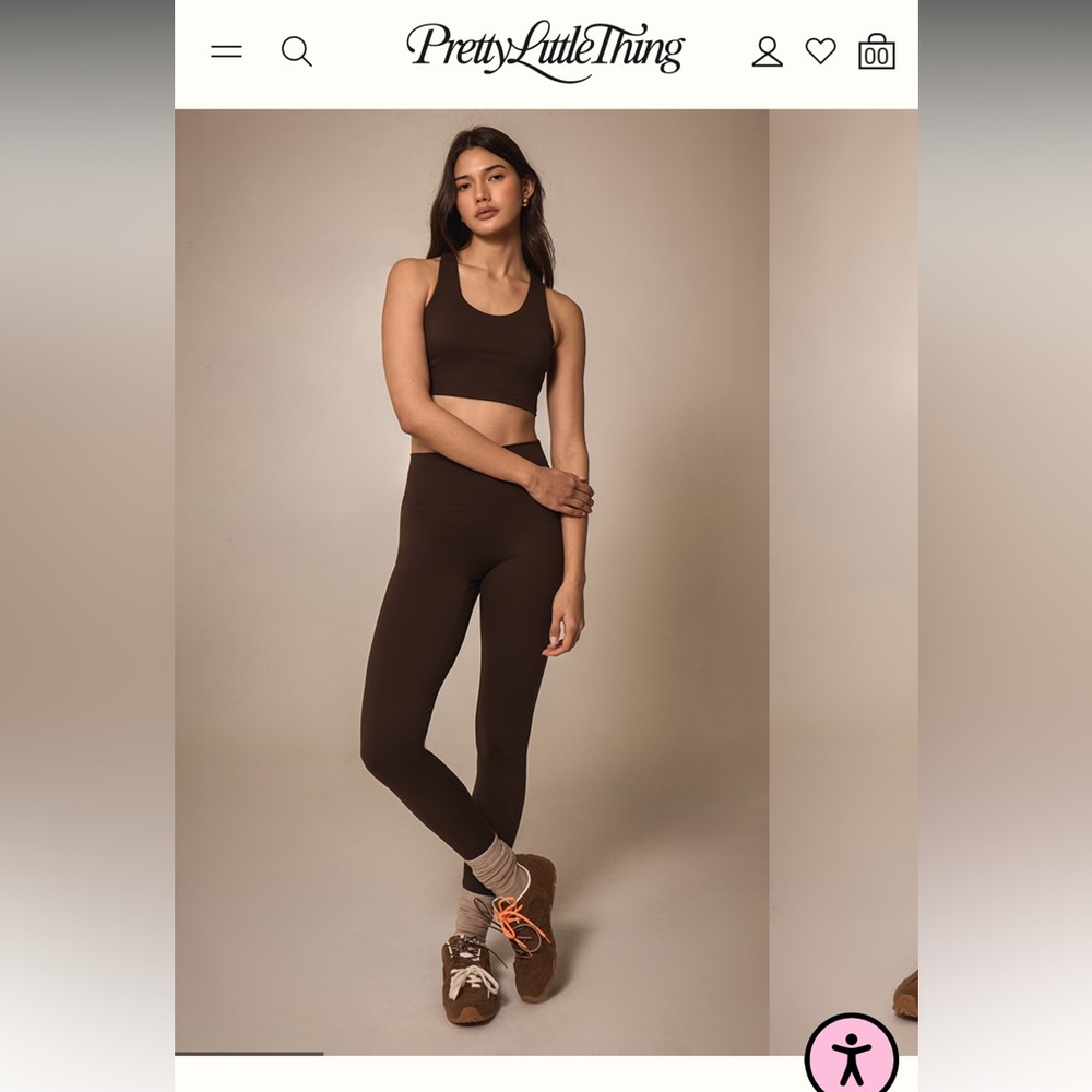 NWT Espresso Sculpt Leggings from Pretty Little Things